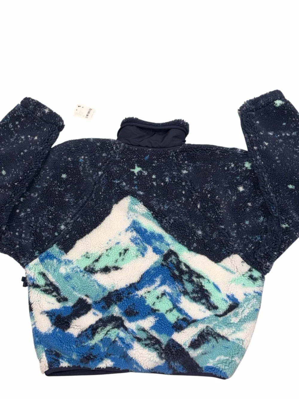 NEW Free People Movement Hit The Slopes Fleece Jacket Starry Skies Midnight Navy